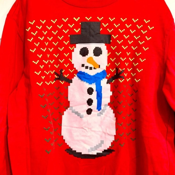 🎄Women’s Ugly Sweater Sweatshirt Snowman - Picture 2 of 4